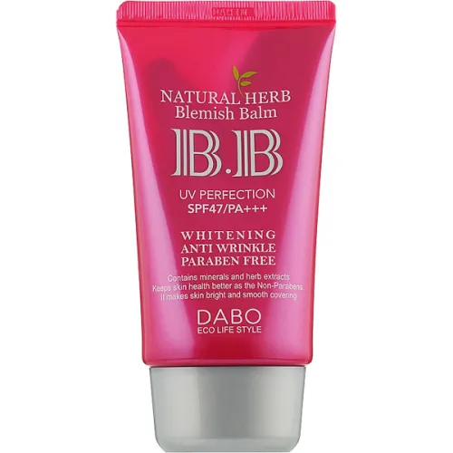 Багатофункціональний BB крем для обличчя Dabo Natural Herb Blemish Balm BB Cream Whitening SPF47 PA+++, 50 мл.