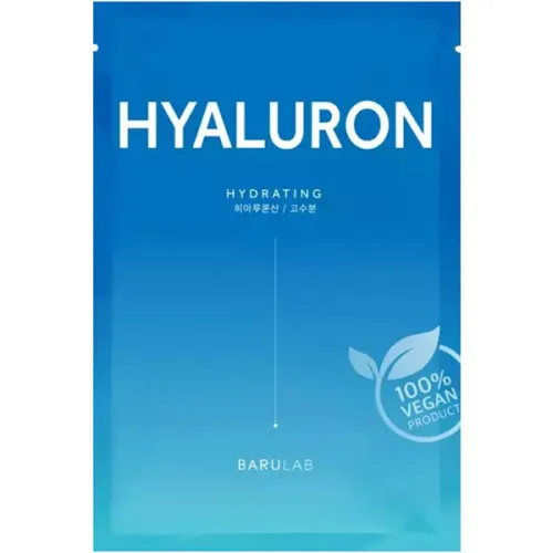 Зволожуюча тканинна маска для обличчя Barulab The Clean Vegan Hyaluron Hydrating Mask з гіалуроновою кислотою, 23 г.