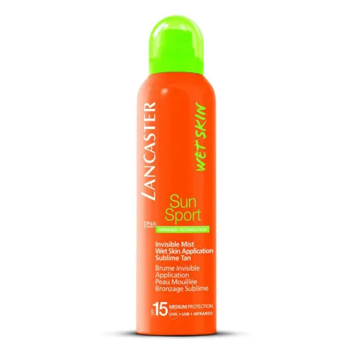 Сонцезахисний спрей Lancaster Sun Sport Invisible Mist Wet Skin Application SPF15, 125 мл.