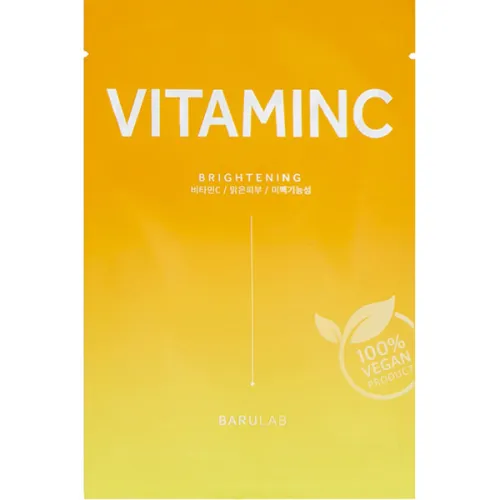 Осветляющая тканевая маска для лица Barulab The Clean Vegan Vitamin C Brightening Mask с витамином C, 23 г.