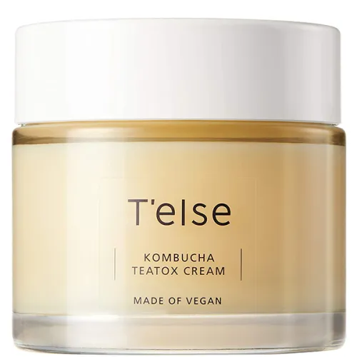 Веганский крем для лица T’else Kombucha Teatox Cream с экстрактом рошмаки, 50 мл.