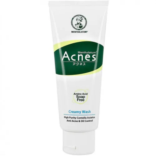 Крем-пенка для умывания для проблемной кожи лица Mentholatum Acnes Creamy Face Wash, 100 г.