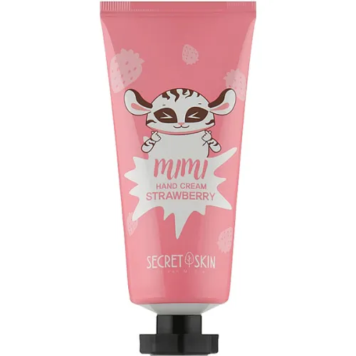 Крем для рук Secret Skin Mimi Hand Cream Strawberry з екстрактом полуниці, 60 мл.