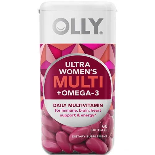 Мультивитаминный комплекс для женщин OLLY Ultra Strength Women’s Multi + Omega-3 Daily Vitamin с омега 3