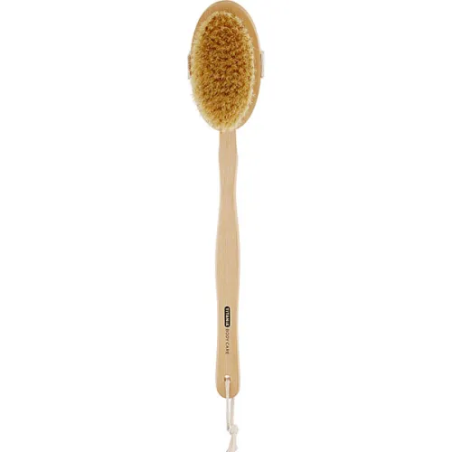 Деревянная щетка Titania 2830 Body Brush с натуральной щетиной для сухого массажа со съемной ручкой