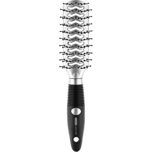 Масажна щітка для волосся Titania 1764 Hairbrush з гумовою ручкою