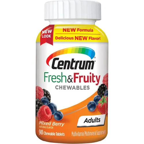 Мультивитаминный жевательный комплекс для взрослых до 50 лет Centrum Fresh & Fruity Chewables Multivitamin Adults