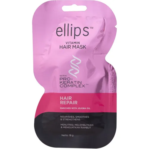 Маска для волосся Ellips Vitamin Hair Mask Hair Repair з про-кератиновим комплексом «відновлення волосся», 18 г.