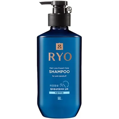 Шампунь проти випадіння волосся та проти лупи Ryo 9EX Hair Loss Expert Care Anti-Dandruff Shampoo, 400 мл.