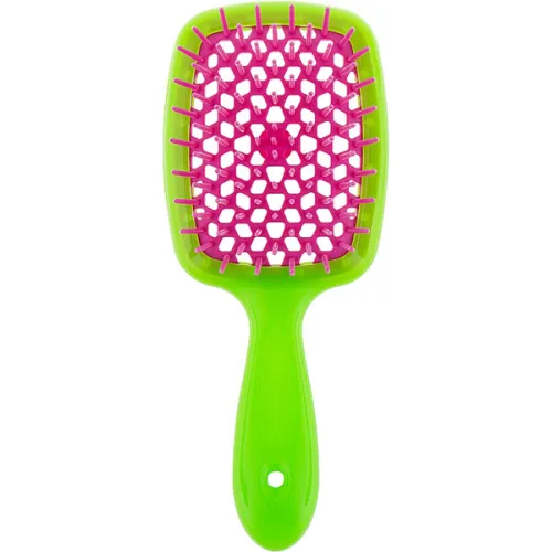 Щітка для волосся «зелена Janeke Superbrush The Original Green & Raspberry з малиновим»
