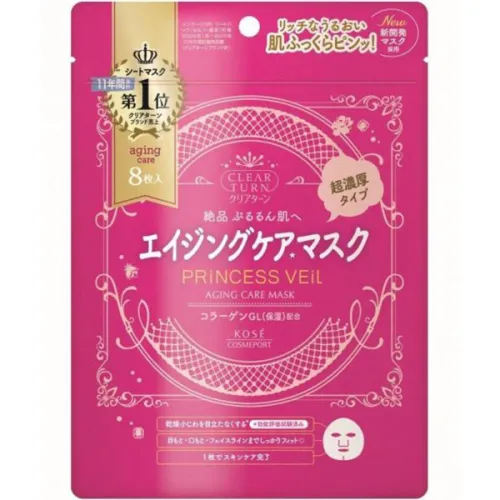 Антивікова тканинна маска для обличчя Kose Cosmeport Clear Turn Aging Care Face Mask