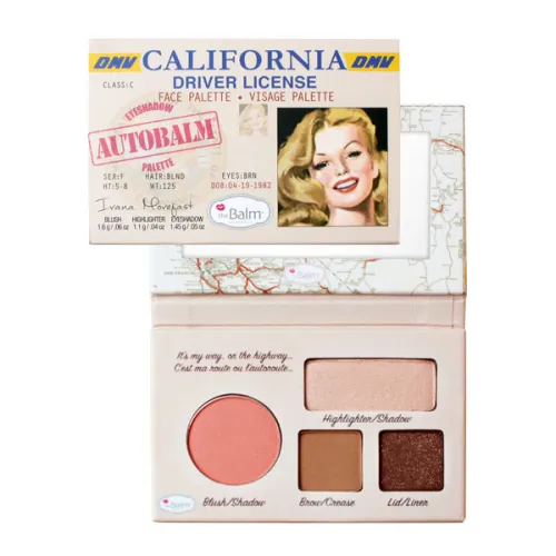 Палетка для макіяжу theBalm Mini Palettes AutoBalm California, 4.15 г.