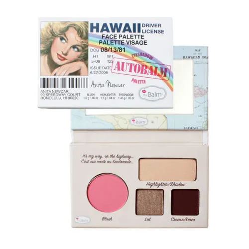 Палетка для макіяжу theBalm Mini Palettes AutoBalm Hawaii, 4.15 г.