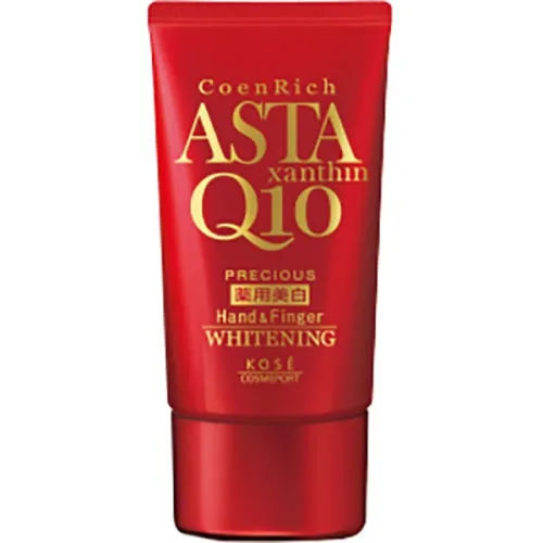 Отбеливающий крем для рук Kose CoenRich Astaxanthin Q10 Precious Hand & Finger Whitening Cream с коэнзим Q10, 60 мл.