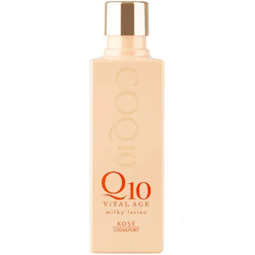 Молочко-лосьйон для обличчя Kose Q10 Vital Age Milky Lotion з коензимом Q10, 180 мл.
