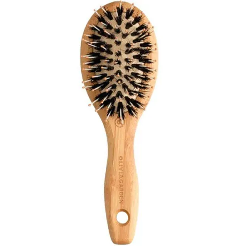 Бамбукова масажна щітка для волосся Olivia Garden Bamboo Touch Detangle Combo XS з комбінованою щетиною