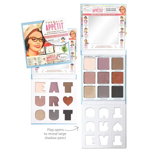 Палетка теней theBalm Palettes Appetit Eyeshadow Palette, 13.5 г.