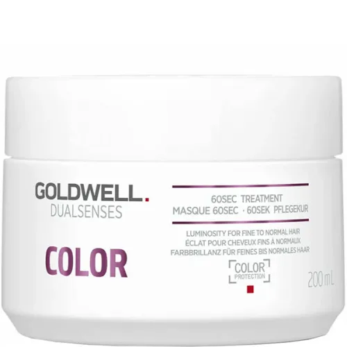 Маска для збереження кольору тонкого фарбованого волосся Goldwell Dualsenses Color 60 Sec Treatment, 200 мл.