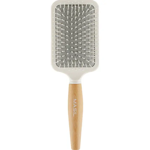Антистатическая щетка для волос Masil Wooden Paddle Brush