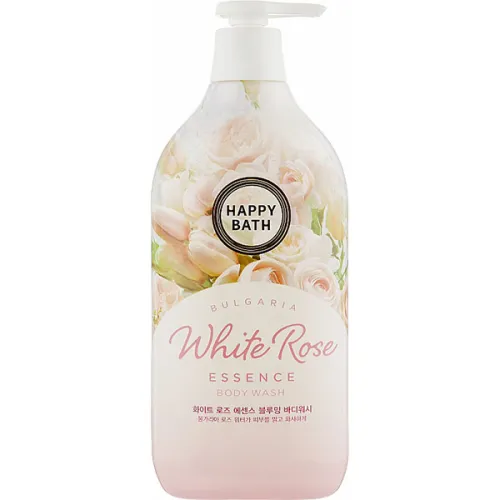 Гель-эссенция для душа Happy Bath White Rose Essence Blooming Body Wash с экстрактом цветов белой розы, 900 г.