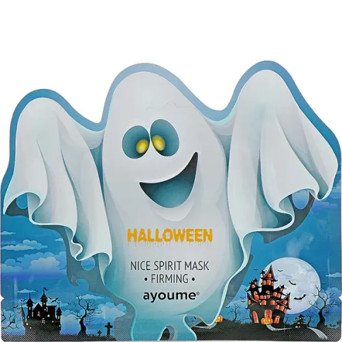 Тканинна зміцнююча маска для обличчя Ayoume Halloween Nice Spirit Mask Firming з колагеном, 20 г.