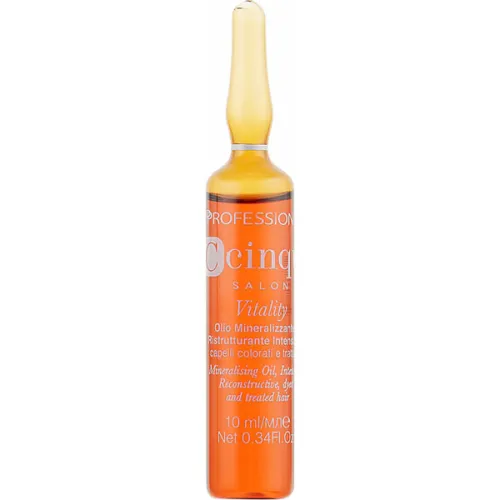 Минерализующее масло для волос Professional C Cinque Salon Vitality Mineralizing Oil, 10 шт. х 10 мл.