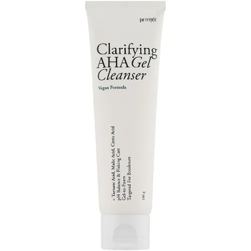 Очищаюча кислотна гель-пінка для вмивання Petitfee Clarifying AHA Gel Cleanser, 100 г.