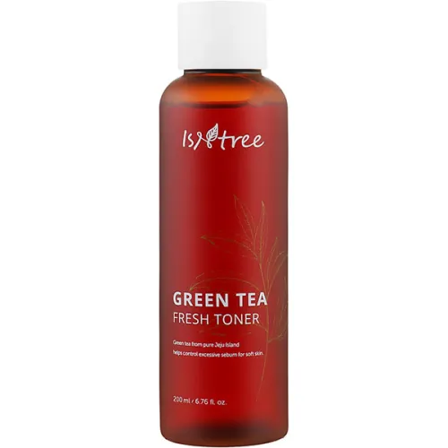 Освіжаючий тонер для обличчя IsNtree Green Tea Fresh Toner з екстрактом зеленого чаю, 200 мл. прим'ята уп.