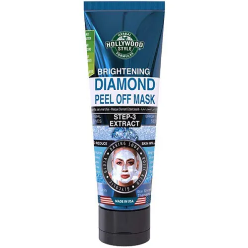 Осветляющая алмазная маска-пленка для лица Hollywood Style Brightening Diamond Peel Off Mask Step 3 Extract, 100 мл.