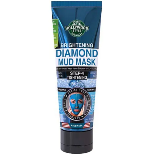 Осветляющая алмазная глиняная маска для лица Hollywood Style Brightening Diamond Mud Mask Step 4 Tightening, 100 мл.