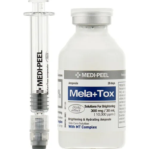 Освітлююча ампульна сироватка для обличчя Medi Peel Mela Plus Tox Ampoule з ніацинамідом, 30 мл.