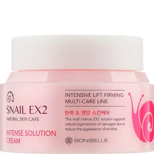 Крем для лица Enough Bonibelle Snail EX2 Intense Solution Cream с экстрактом муцина улитки, 80 мл.