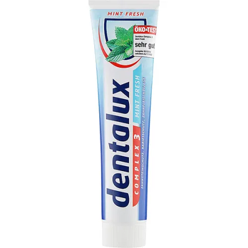 Освіжаюча зубна паста «комплекс 3» Dentalux Complex 3 Mint Fresh Toothpaste, 125 мл.