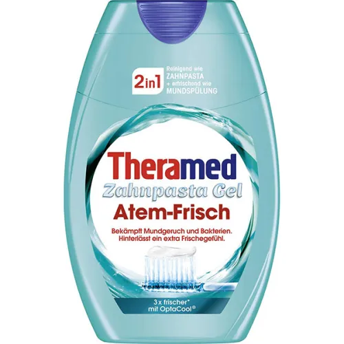 Освежающая гелевая зубная паста Theramed Breath-Fresh 2in1 Gel Toothpaste, 75 мл.