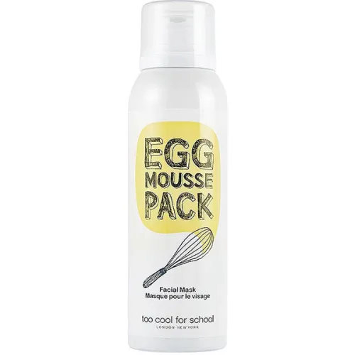 Очищающая мусс-маска для лица Too Cool For School Egg Mousse Pack с экстрактом яйца, 100 мл.