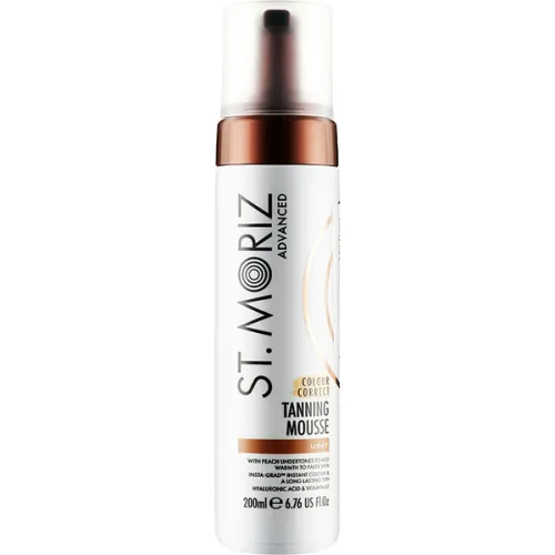 Автобронзант-мусс для тела «светлый» St.Moriz Advanced Colour Correct Mousse Light, 200 мл.