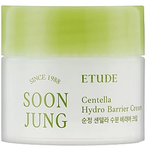 Крем для лица Etude House Soon Jung Centella Hydro Barrier Cream с экстрактом центеллы, 10 мл.