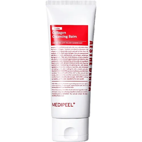 Гідрофільний бальзам для обличчя Medi Peel Red Lacto Collagen Cleansing Balm з пробіотиками та колагеном, 100 мл.