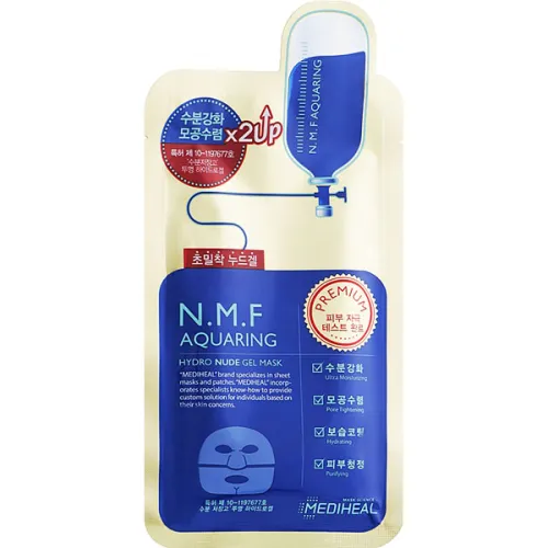 Интенсивно-увлажняющая гидрогелевая маска для лица MediHeal N.M.F. Aquaring Hydro Nude Gel Mask, 30 г.
