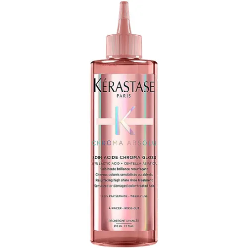 Флюид для интенсивного блеска и гладкости окрашенных волос Kerastase Chroma Absolu Soin Acide Chroma Gloss, 210 мл.