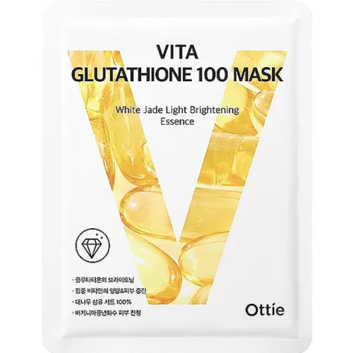 Освітлююча тканинна маска для обличчя Ottie Vita Glutathione 100 Mask з глутатіоном, 25 мл.