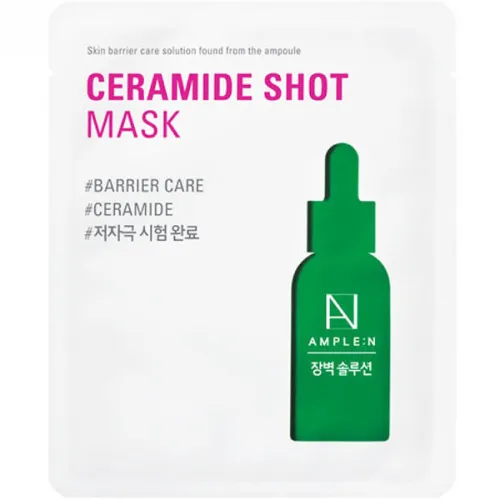 Відновлююча тканинна маска для обличчя Ample:N Ceramide Shot Mask з керамідами, 25 мл.