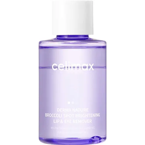 Двухфазное средство для демакияжа Celimax Derma Nature Broccoli Spot Brightening Lip & Eye Remover, 120 мл.