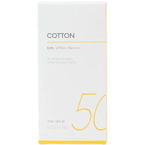 Сонцезахисний крем Missha All Around Safe Block Cotton Sun SPF50+ PA++++, 50 мл. - вигляд 2