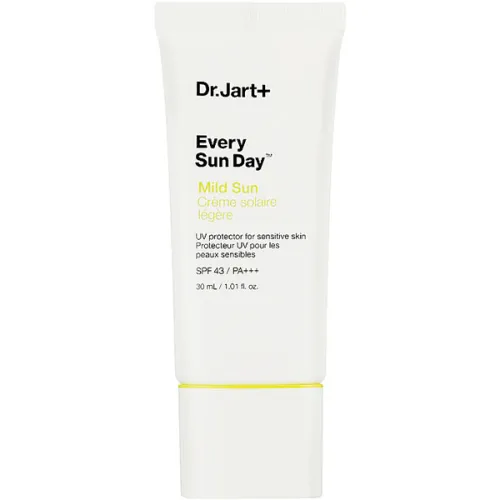 Сонцезахисний крем для чутливої шкіри обличчя Dr.Jart+ Every Sun Day Mild Sun SPF43 PA+++, 30 мл.