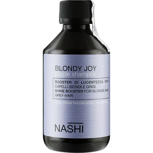 Шампунь против желтизны волос Nashi Argan Blondy Joy Purple Shampoo, 250 мл.