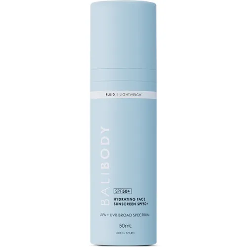 Увлажняющий солнцезащитный флюид для лица Bali Body Hydrating Face Sunscreen SPF50+, 50 мл.