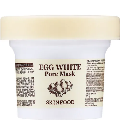 Очищающая и сужающая поры маска для лица Skinfood Egg White Pore Mask с экстрактом яичного белка, 100 г.