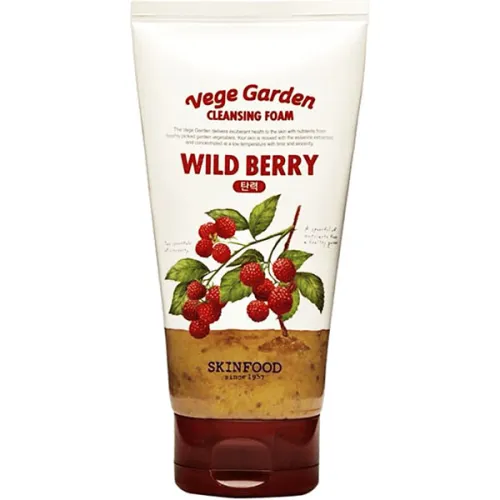Очищающая пенка для лица Skinfood Vege Garden Cleansing Foam Wild Berry с экстрактом лесных ягод, 150 мл.