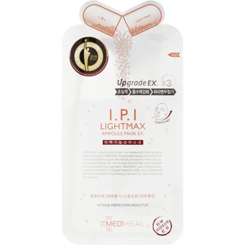 Ампульная осветляющая тканевая маска для лица MediHeal I.P.I Lightmax Ampoule Mask Ex, 25 мл.